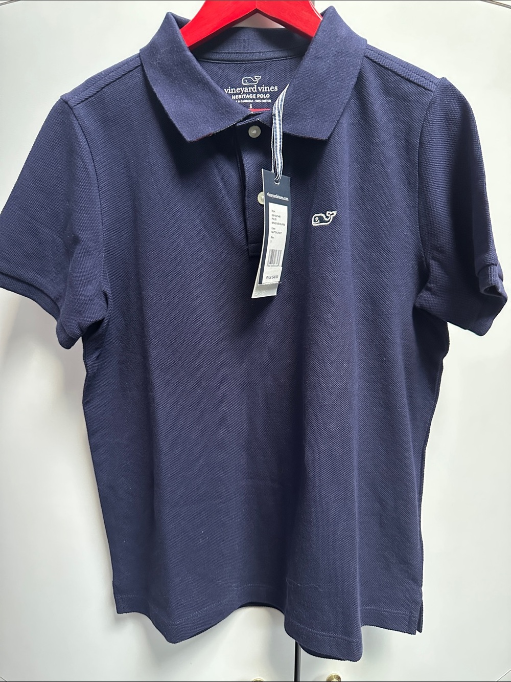 Vineyard Vines Kids Boys Polo Shirt - Navy with White Whale Logo S(8-10), new
